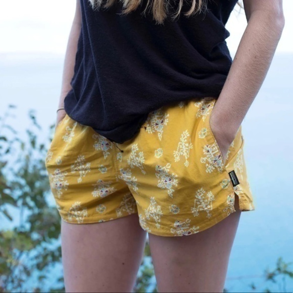 Women’s Patagonia Barely Baggies Shorts - Yellow